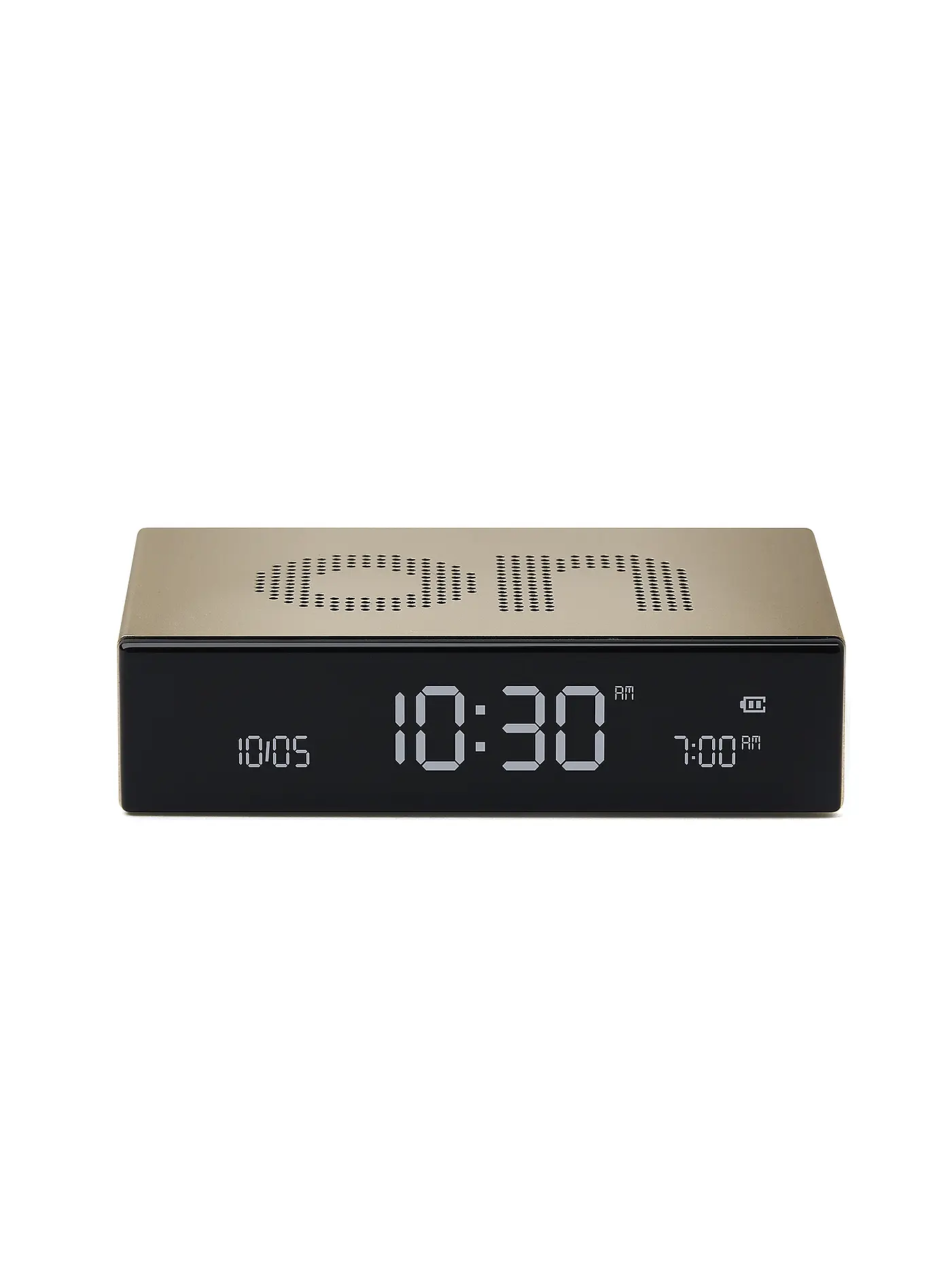 LEXON | Wecker FLIP PREMIUM 10x6,5cm Bronze | gold